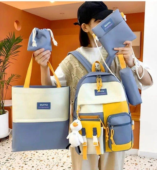 Women Multipurpose Backpack 5Pcs Set | Trendy & Fashion | Pinkdose