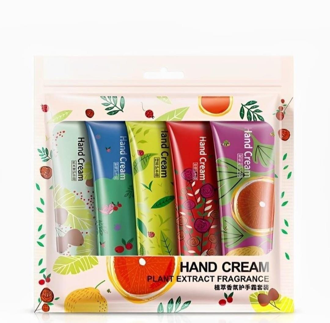 Pack of 5 Plant Extract Hand Cream | Pinkdose