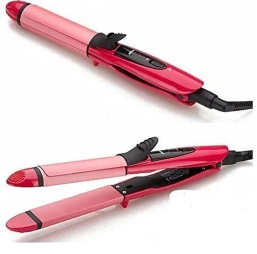 2 in 1 Nova Hair Straightener and Curler | Pinkdose