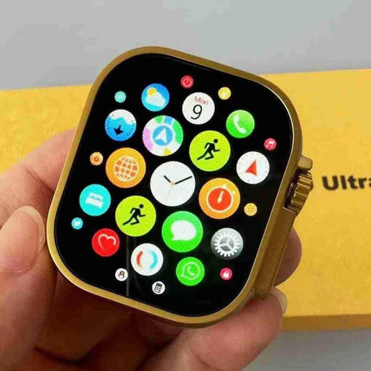 HK9 Ultra Golden Smart Watch Full HD 49mm | Pinkdose